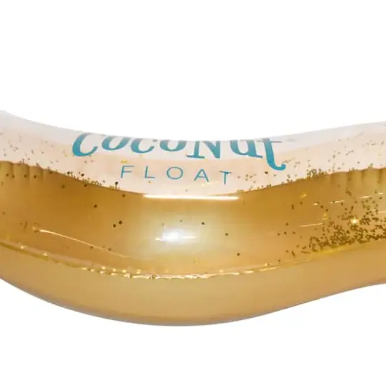 CocoNut Float 4ft. Gold Glitter Heart Pool Float {5}