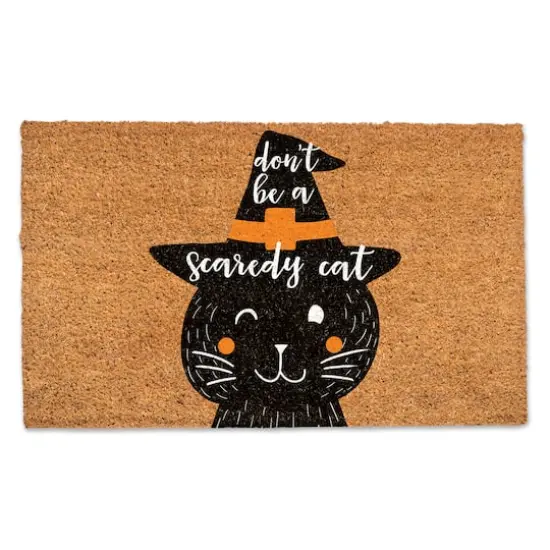 Don't Be a Scaredy Cat Door Mat {1}