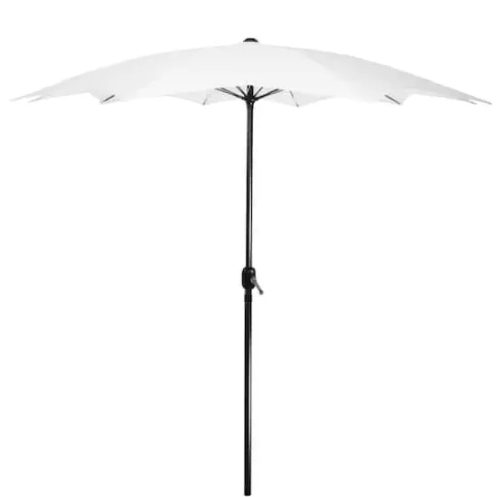 8.85ft. Outdoor Patio Lotus Umbrella White {1}
