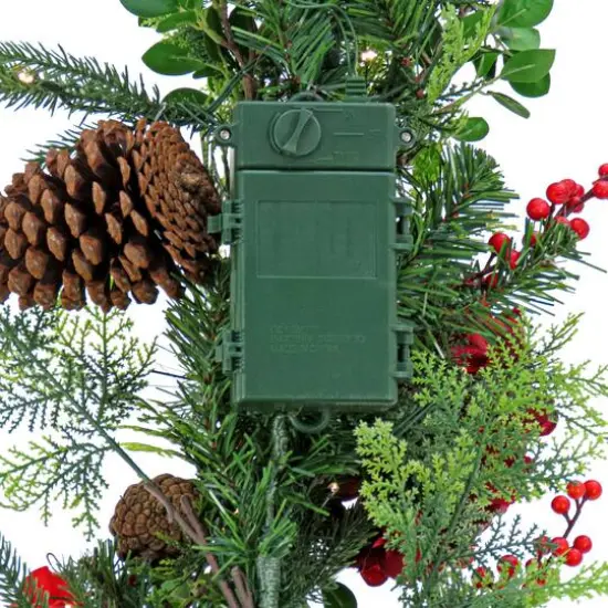 9ft. Decorated Vienna Waltz Garland with LED Lights {6}