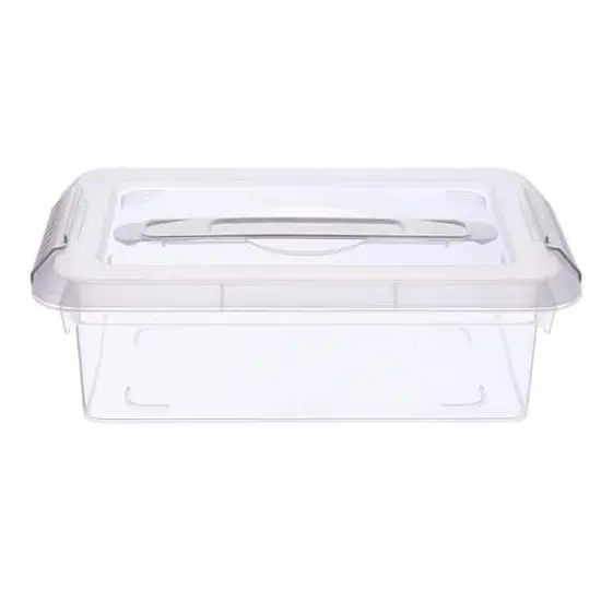 3.4qt. Storage Bin with Lid by Simply Tidy&reg; White {6}