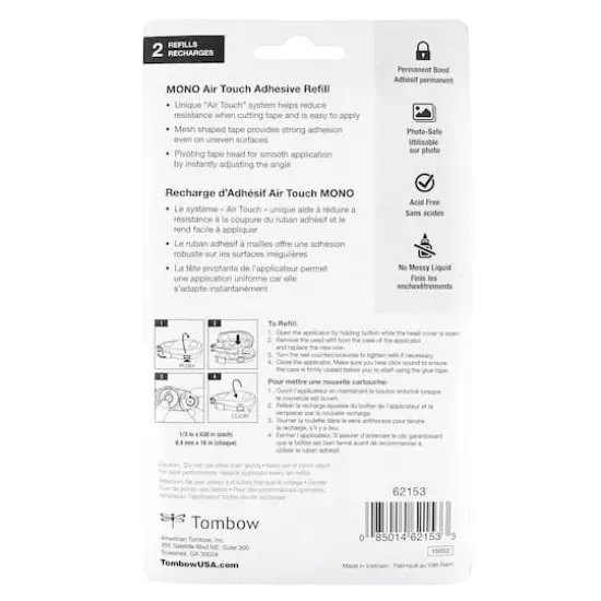 Tombow Mono Air Touch Glue Tape Refill, 2ct. {8}