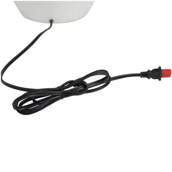 White Cement Pot Textured Table Lamp {6}