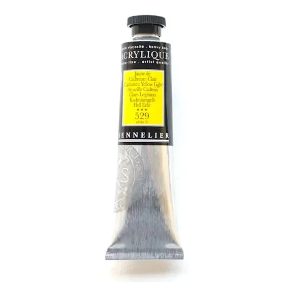 Sennelier Extra Fine Artists' Acrylic Paint, 60mL 529 Cadmium Yellow Light {1}