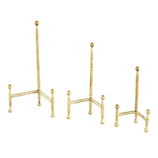 Gold Metal Slim Display Easel with Ball Accent Set {1}