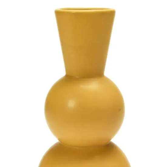 Hello Honey&reg; 9" Yellow Spheres Stoneware Vase {3}