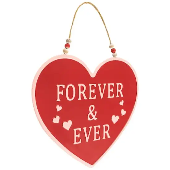 13.75" Forever & Ever Valentine's Day Wall Decoration {4}