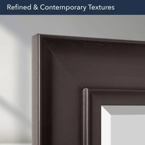 Head West 30" Espresso Framed Wall Vanity Mirror {7}