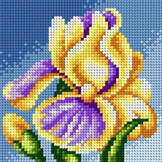 Orchidea Iris Gobelin Canvas For Halfstitch Without Yarn {1}