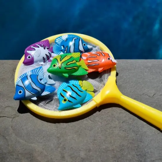 Pool Central 9" Colorful Weighted Fish Catching Water Game {3}