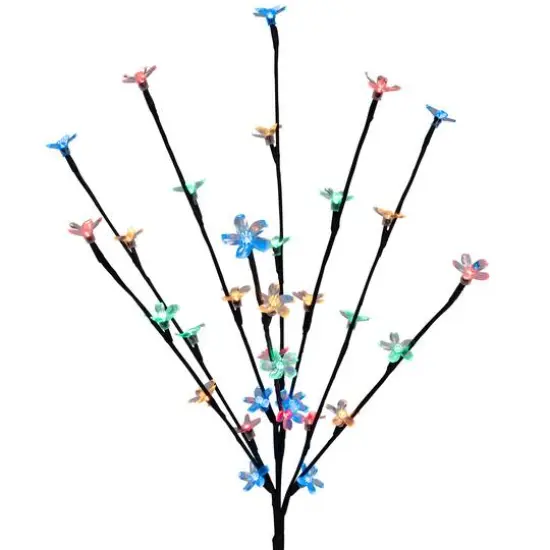 2.5ft. Cherry Blossom LED Lit Artificial Tree Branches, 3ct.Black {7}