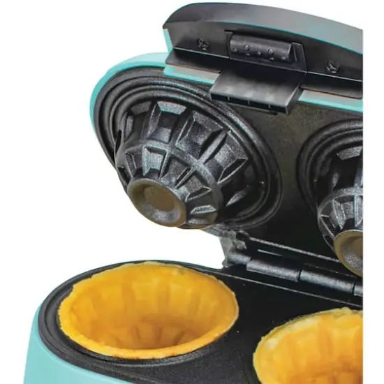 Brentwood Blue Double Waffle Bowl Maker {3}