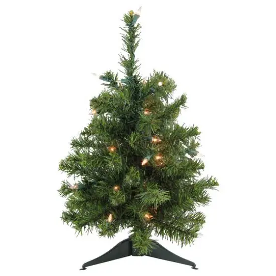1.5ft. Pre-Lit Canadian Pine Artificial Christmas Tree, Clear Lights {1}