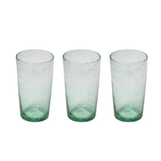 Hello Honey&reg; 20oz. Transparent Bubble Drinking Glass Set {1}