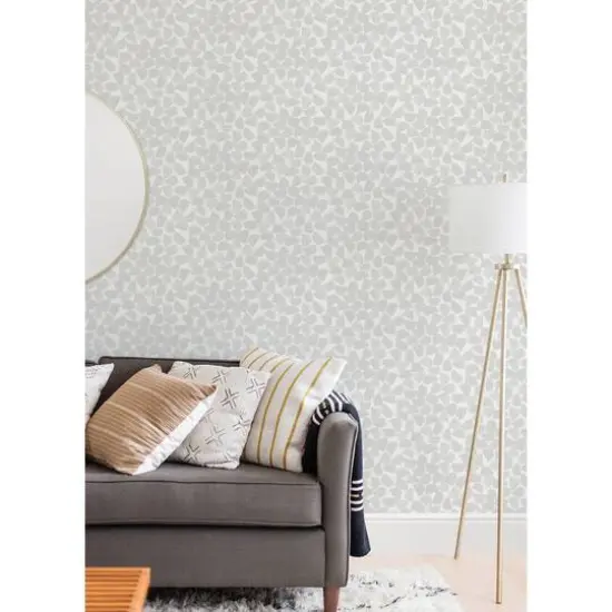 InHome Bliss Print Gray Peel & Stick Wallpaper {3}