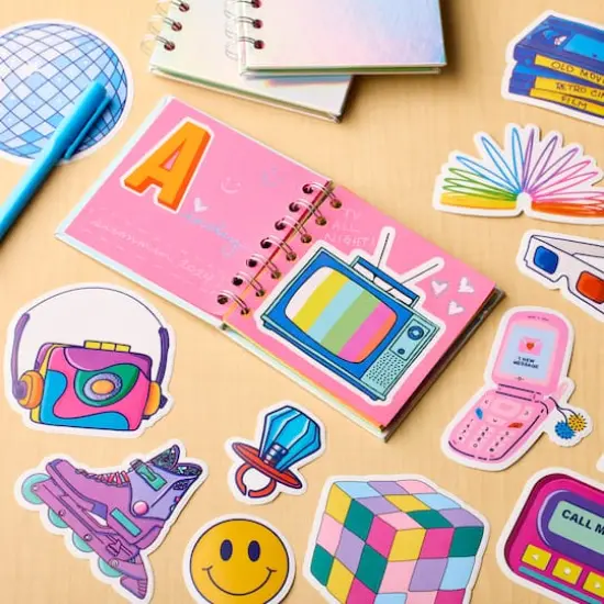 Vinyl Diecut Retro Sticker Set by Recollections&trade; {6}