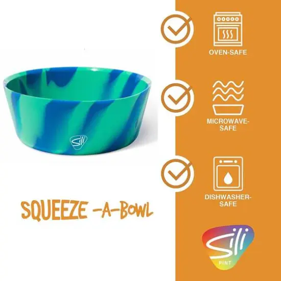 Silipint&reg; 18oz. Headwaters Silicone Squeeze-A-Bowl, 2ct. {3}