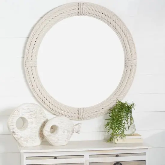 Set of 2 White Ceramic Coastal Fish Sculpture, 13", 9" {9}