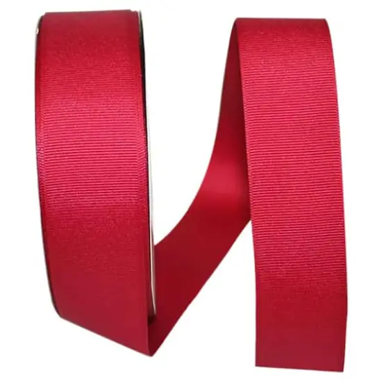 Reliant 1.5" x 50yd. Grosgrain Solid Ribbon Cranberry {1}