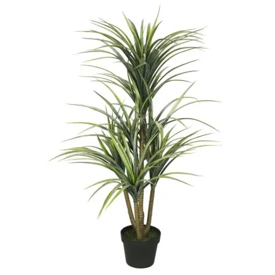 3.3ft. Potted Artificial Green Yucca Tree {1}