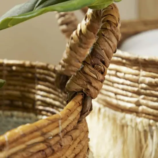 CosmoLiving by Cosmopolitan White Sea Grass Eclectic Storage Basket Set {8}