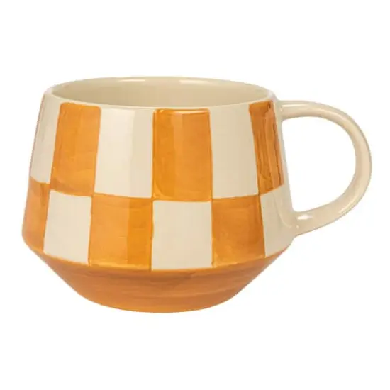 Hello Honey&reg; 10oz. Checkered Stoneware Mug, 4ct. {11}