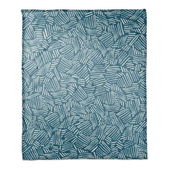 Watercolor Stripe Fleece Throw {1}