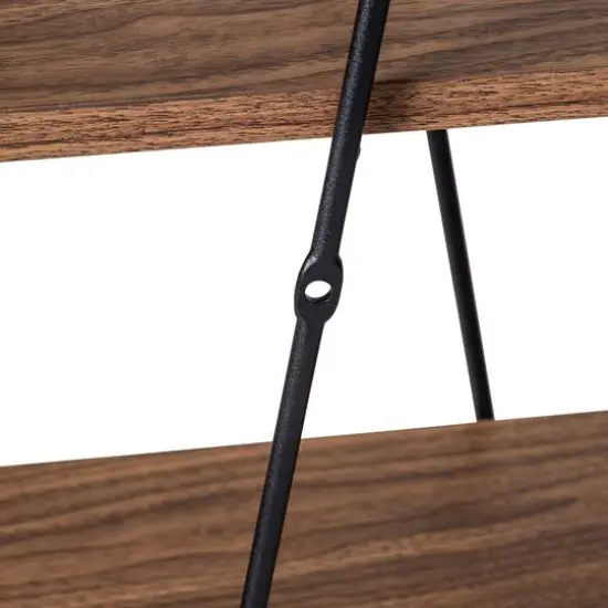 Honey Can Do 28" Three-Tier Decorative Metal & Wood Wall Shelves {5}