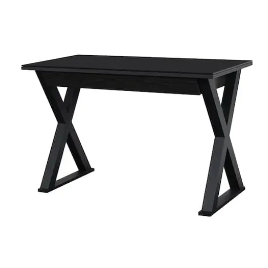 Walker Edison 48" Black Modern Wood Computer Desk {1}