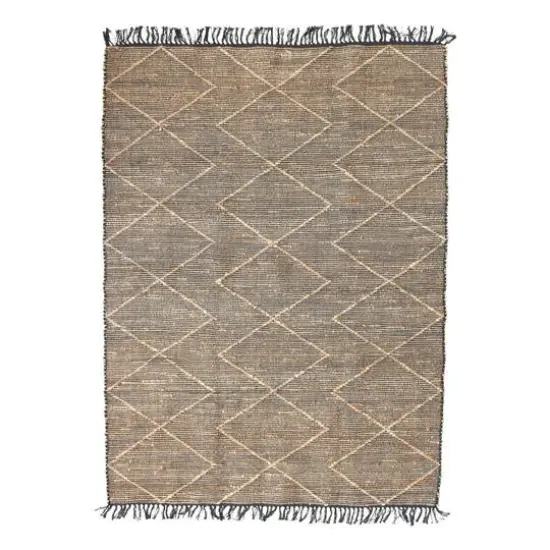 Hello Honey&reg; Black & Natural Woven Cotton & Jute Rug, 7ft. x 5ft. {1}