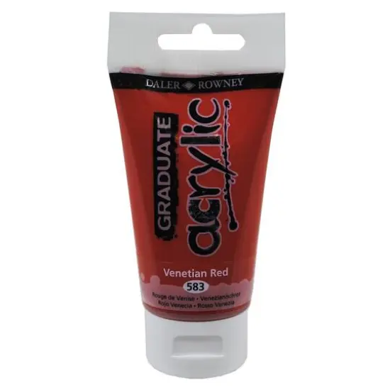 Daler-Rowney&reg; Graduate Acrylic Paint, 75mL 583 Venetian Red {1}