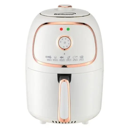 Brentwood White 2qt. 1200 Watt Electric Air Fryer with Timer & Temperature Control {1}