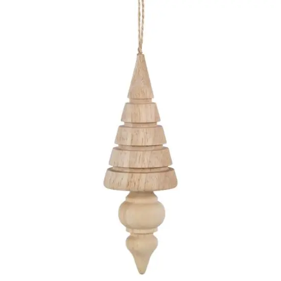3ct. Natural Trees Wooden Christmas Ornaments {7}