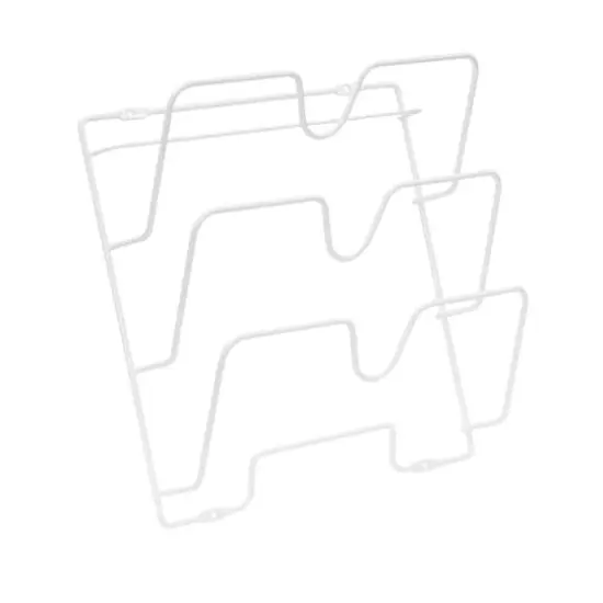 Household Essentials 12.8" Oversized Cabinet Door Lid Holder White {1}