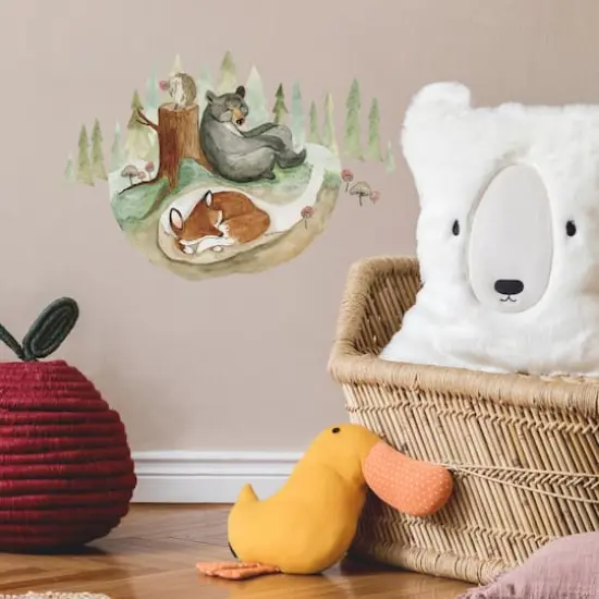 RoomMates Fox & Friends Peel & Stick Giant Wall Decal Set {3}