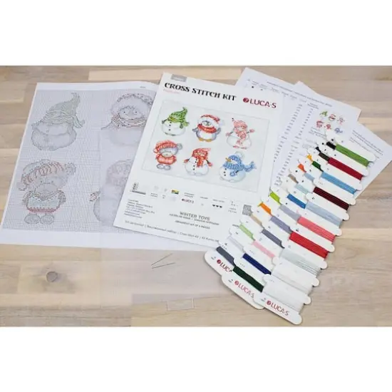 Luca-S Winter Toys Plastic Canvas Counted Cross Stitch Kit {7}