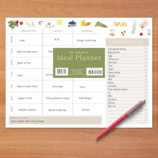 Everyday Essentials Meals & Grocery Planning Pad {4}