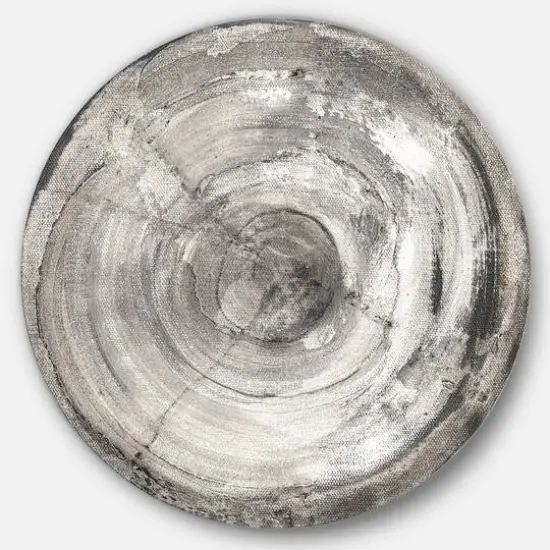 Designart - Circle natural elements III - Geometric Metal Circle Wall Art {1}