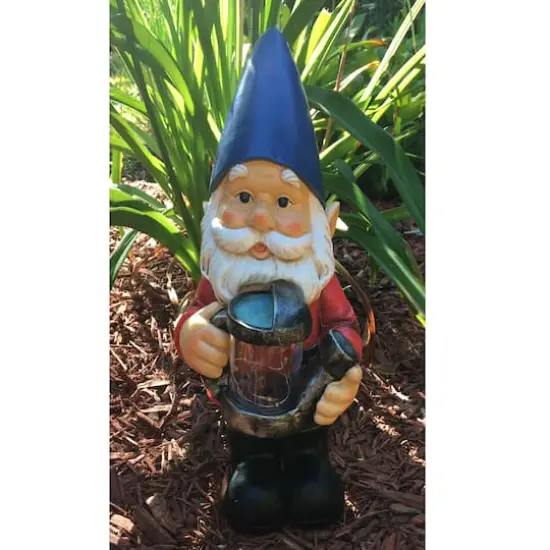 Santa's Workshop 13.4" Gnome Accent with Lightning Bugs {3}