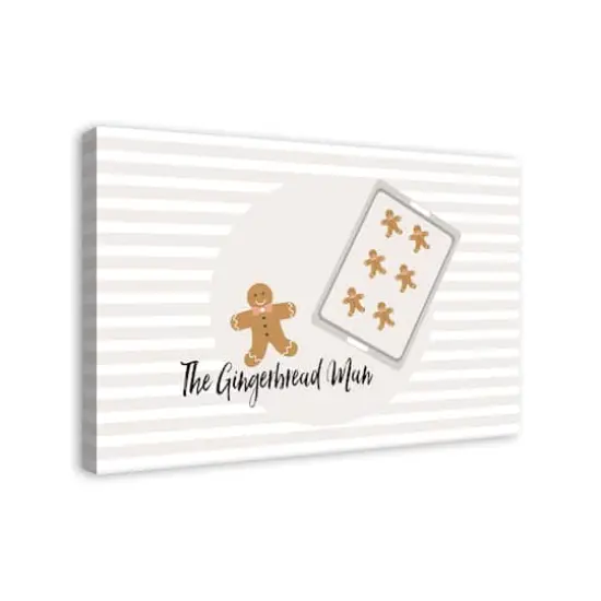The Gingerbread Man 24x36 Canvas Wall Art {3}