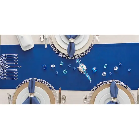 DII&reg; 108" Embroidered Menorah Table Runner {6}