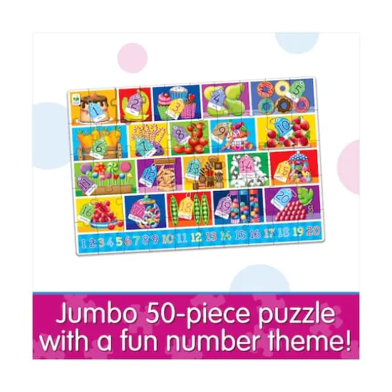 Jumbo Floor Puzzle - Numbers: 50 Pcs {5}