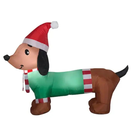 2.5ft. Airblown&reg; Inflatable Christmas Dachshund {1}