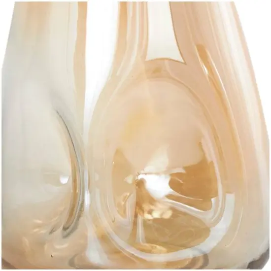 Iridescent Gold Concaved Glass Vase Set {9}