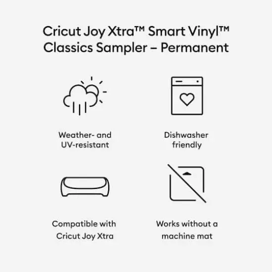 Cricut Joy Xtra&trade; Permanent Smart Vinyl&trade; Classics Sampler {4}