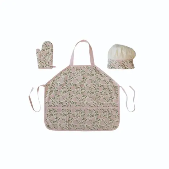 Hello Honey&reg; Floral Print Cotton Child's Apron {4}