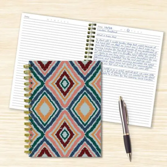 TF Publishing Ikat Boho Chic Spiral Lined Journal {4}