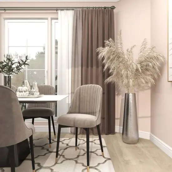 31" Silver Aluminum Tall Hammered Vase {13}