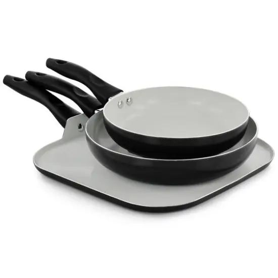 Gibson Home® 11-Piece Black Gazebo Ceramic Nonstick Aluminum Cookware Set {3}