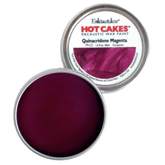 Enkaustikos&reg; Hot Cakes&reg; Encaustic Wax Paint, 1.5oz. Quinacridone Magenta {1}